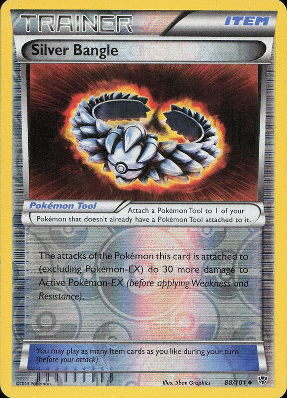 Silver Bangle #88 reverse_holo Plasma Blast en