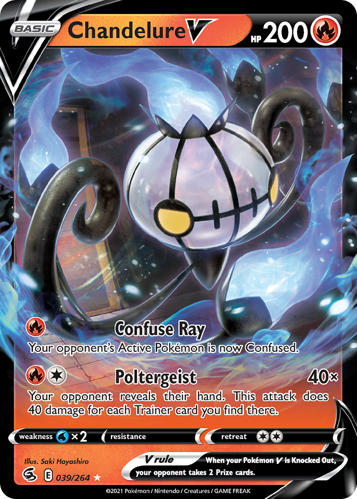 Chandelure V #39 Fusion Strike en