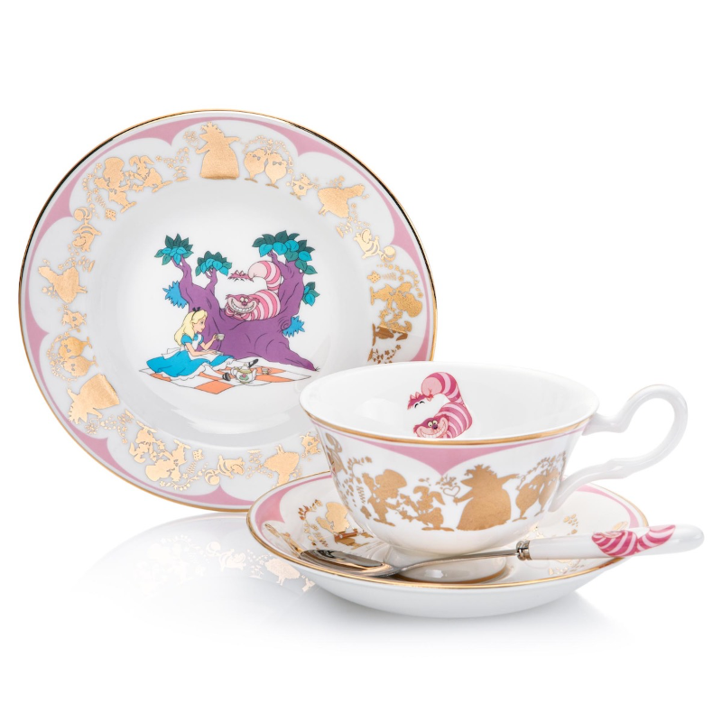 Alice In Wonderland - Cheshire Cat - Cup & Saucer - The English Ladies Co - Pop Culture Larrikin 