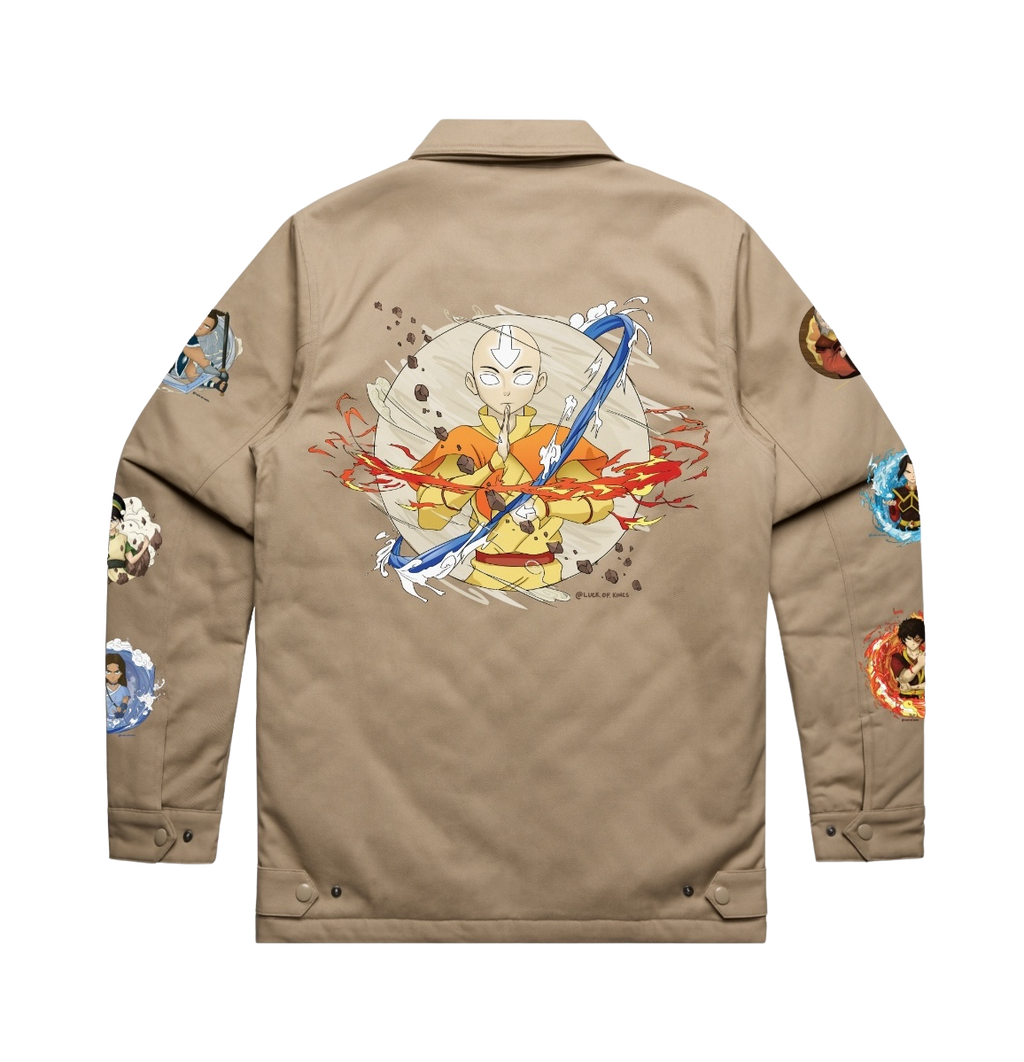 Avatar: The Last Airbender Inspired AS Colour Bomber Jacket - Luck of Kings - Pop Culture Larrikin