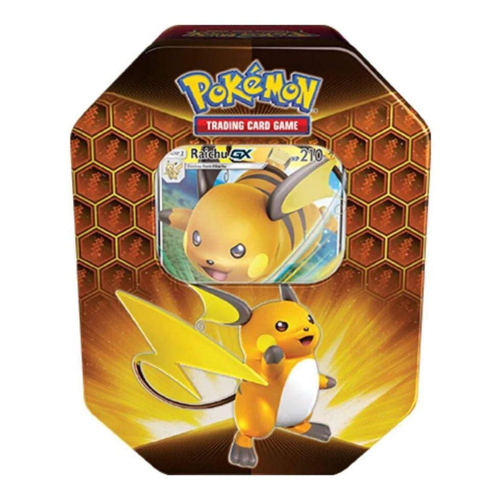 Pokemon TCG Hidden Fates Tin Charizard Gyrados Raichu Set of 3
