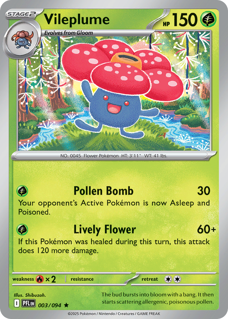 Vileplume #3 Phantasmal Flames en