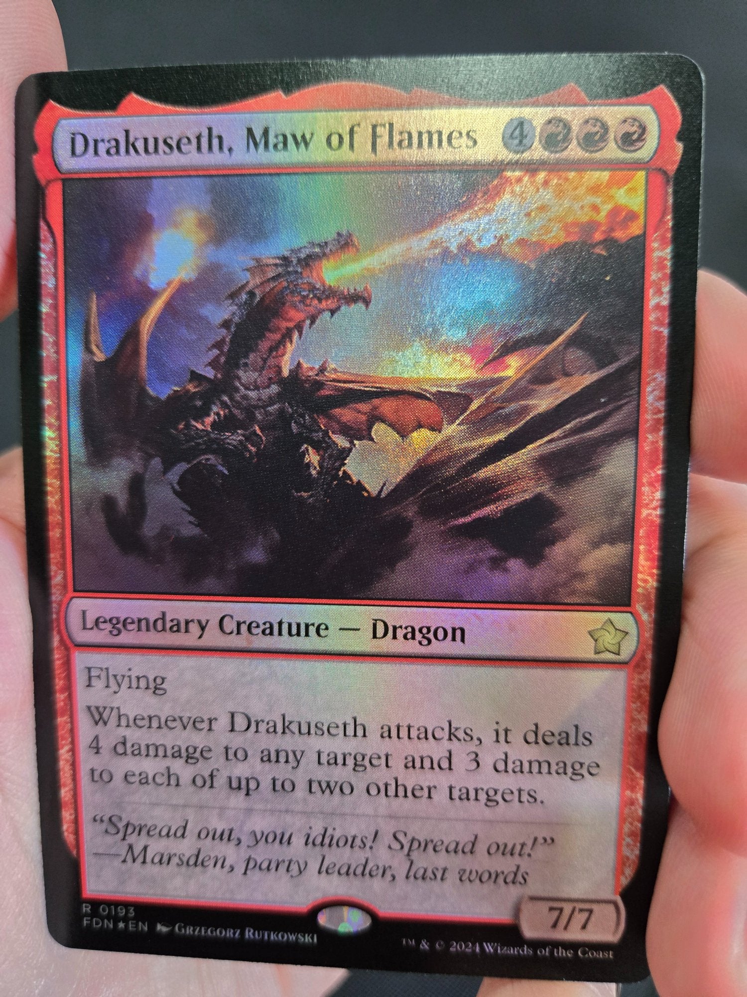 Image of Drakuseth, Maw of Flames Foundations (FDN) #193