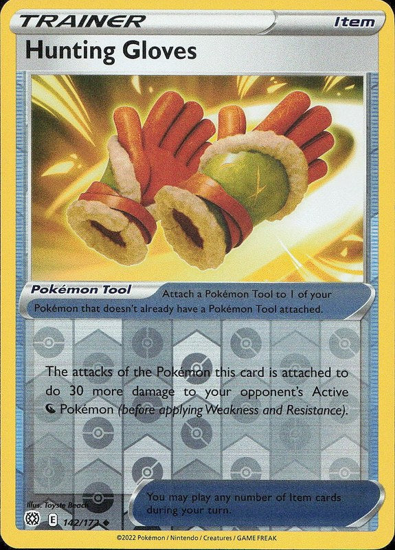 Hunting Gloves #142 reverse_holo Brilliant Stars en