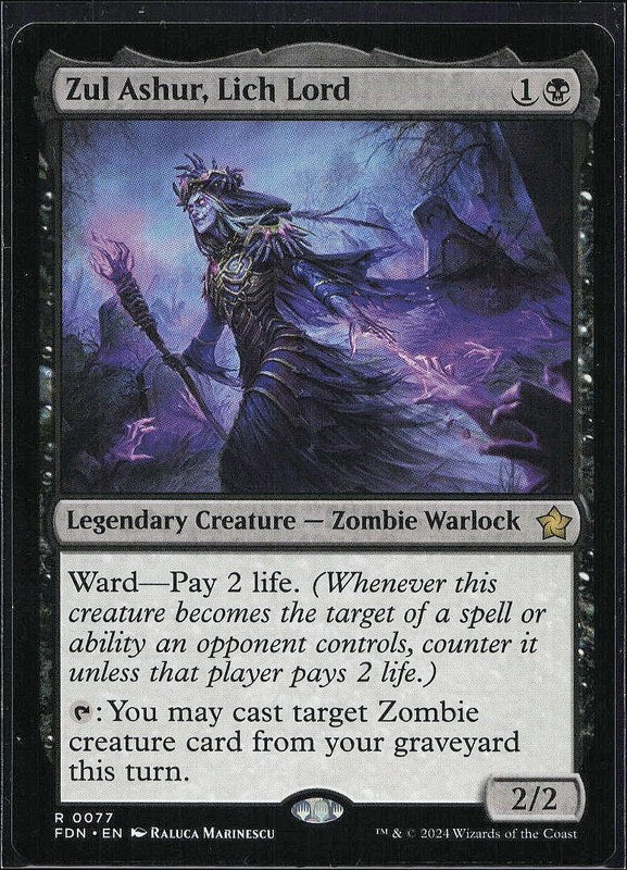 Zul Ashur, Lich Lord #77 Foundations en