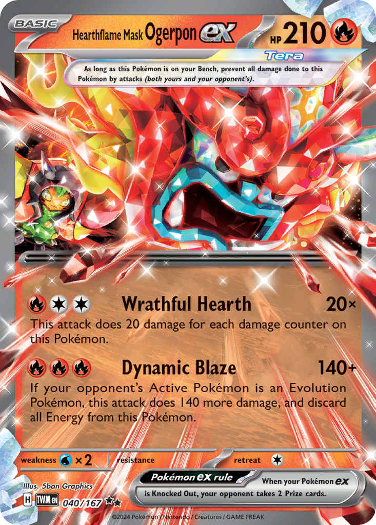 Hearthflame Mask Ogerpon ex #40 Twilight Masquerade en