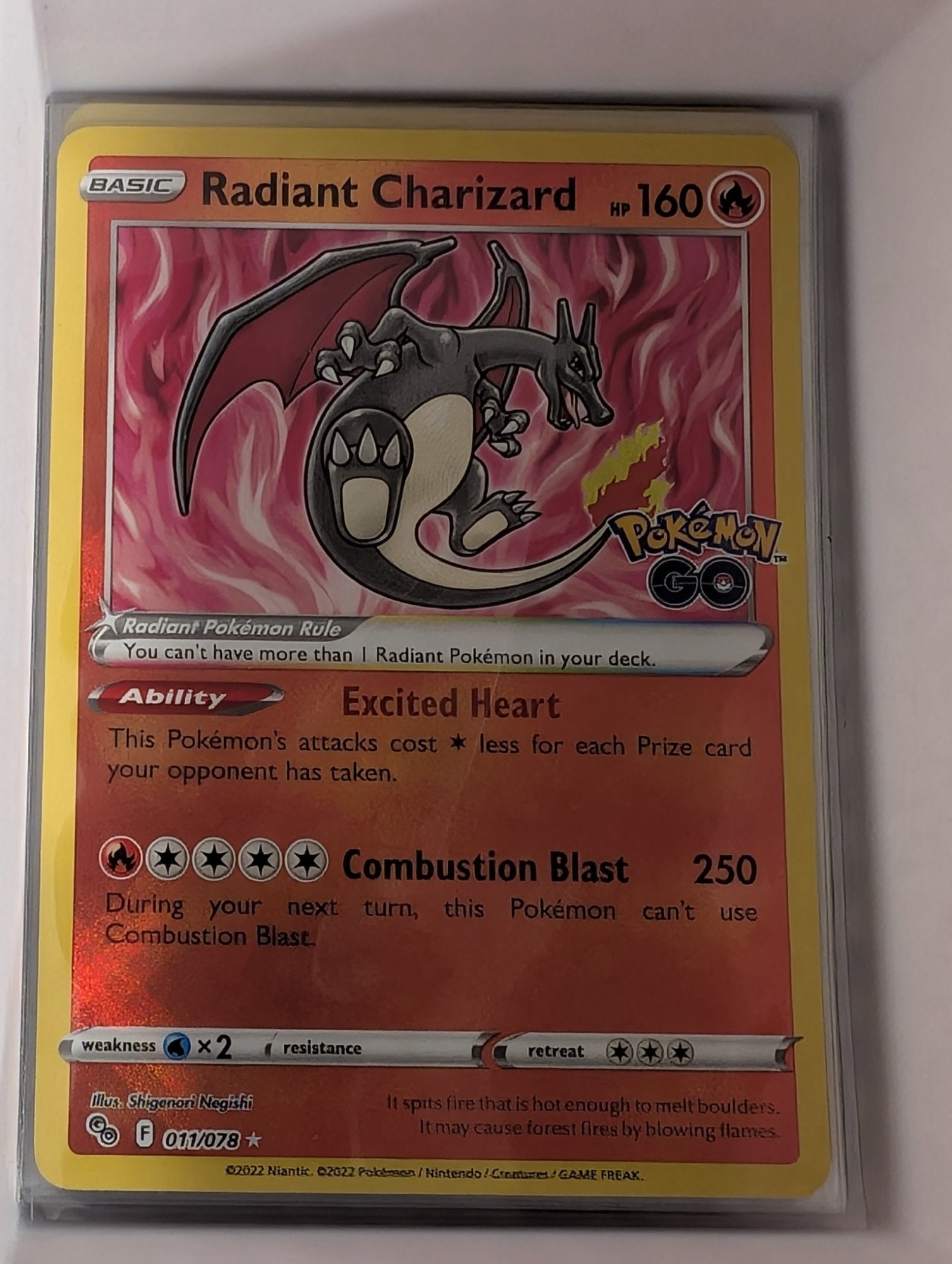 Image of Radiant Charizard Pokemon GO (PGO) #011