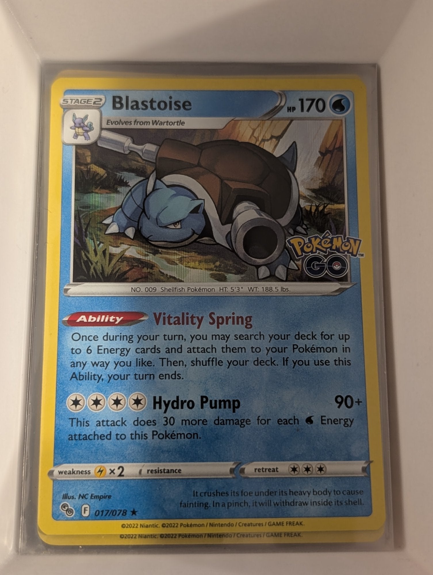 Image of Blastoise Pokemon GO (PGO) #017