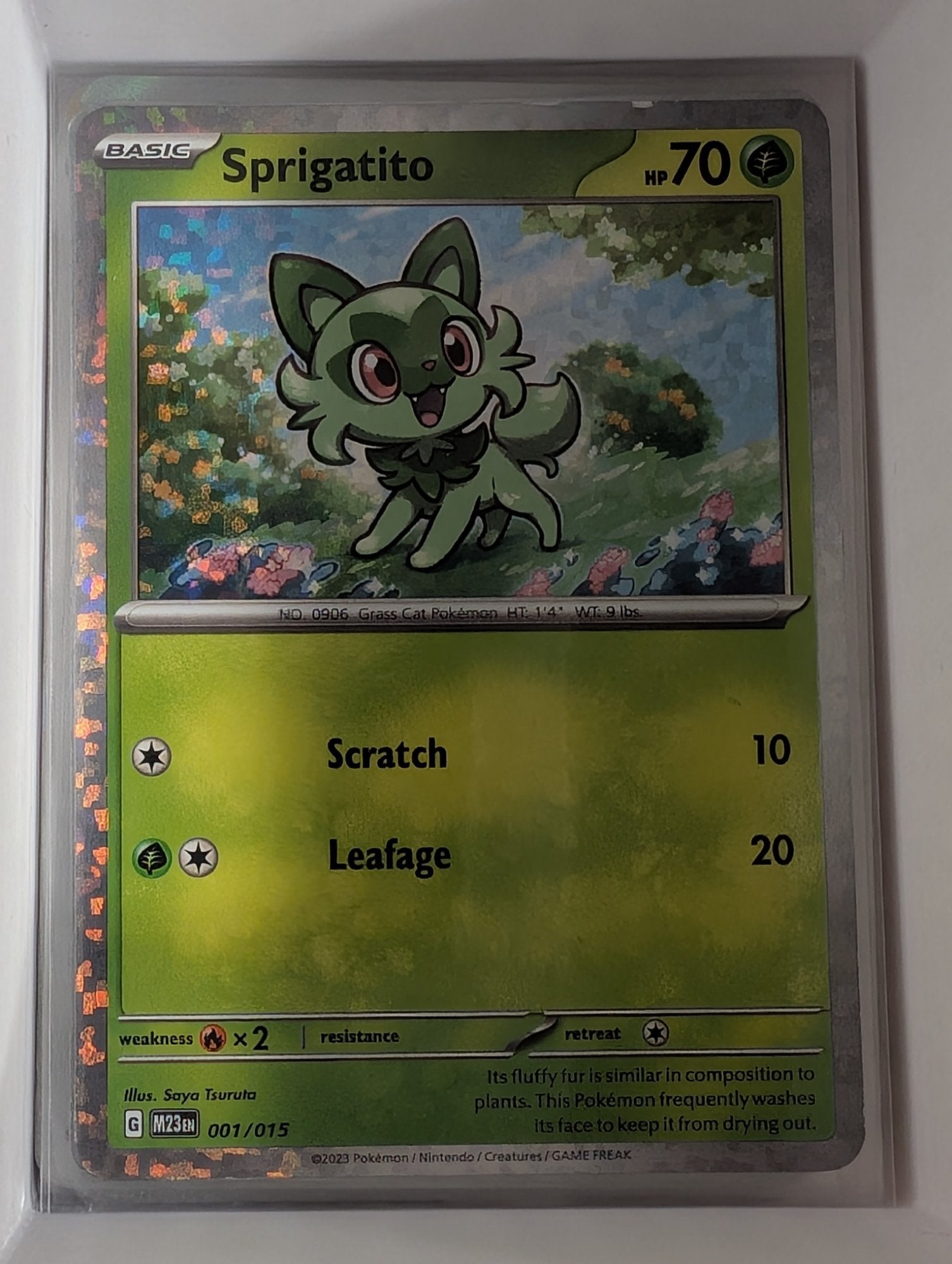 Image of Sprigatito McDonalds Match Battle 2023 (M23) #001