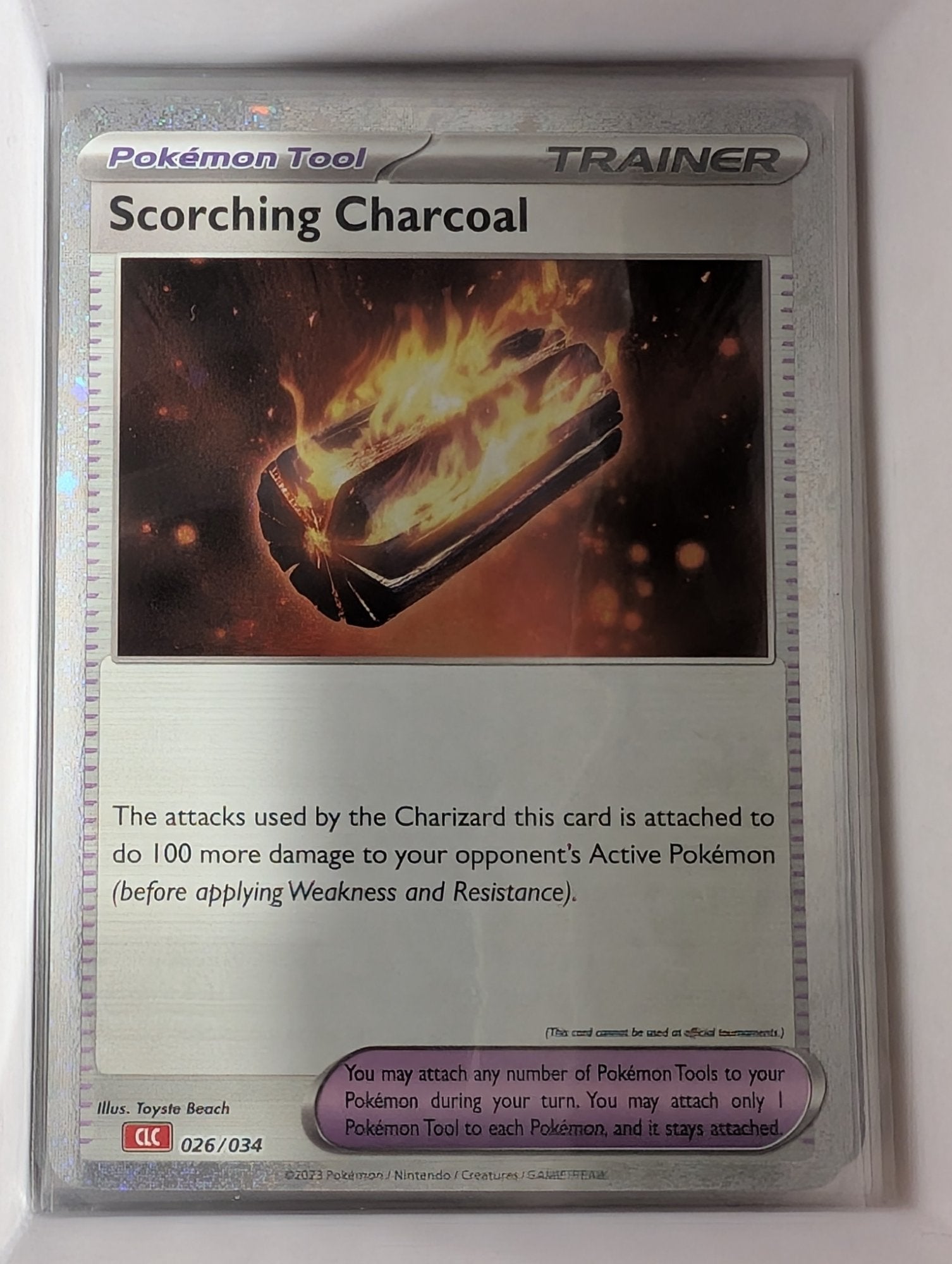 Image of Scorching Charcoal Pokemon Trading Card Game ClassicCharizard (CLC) #026