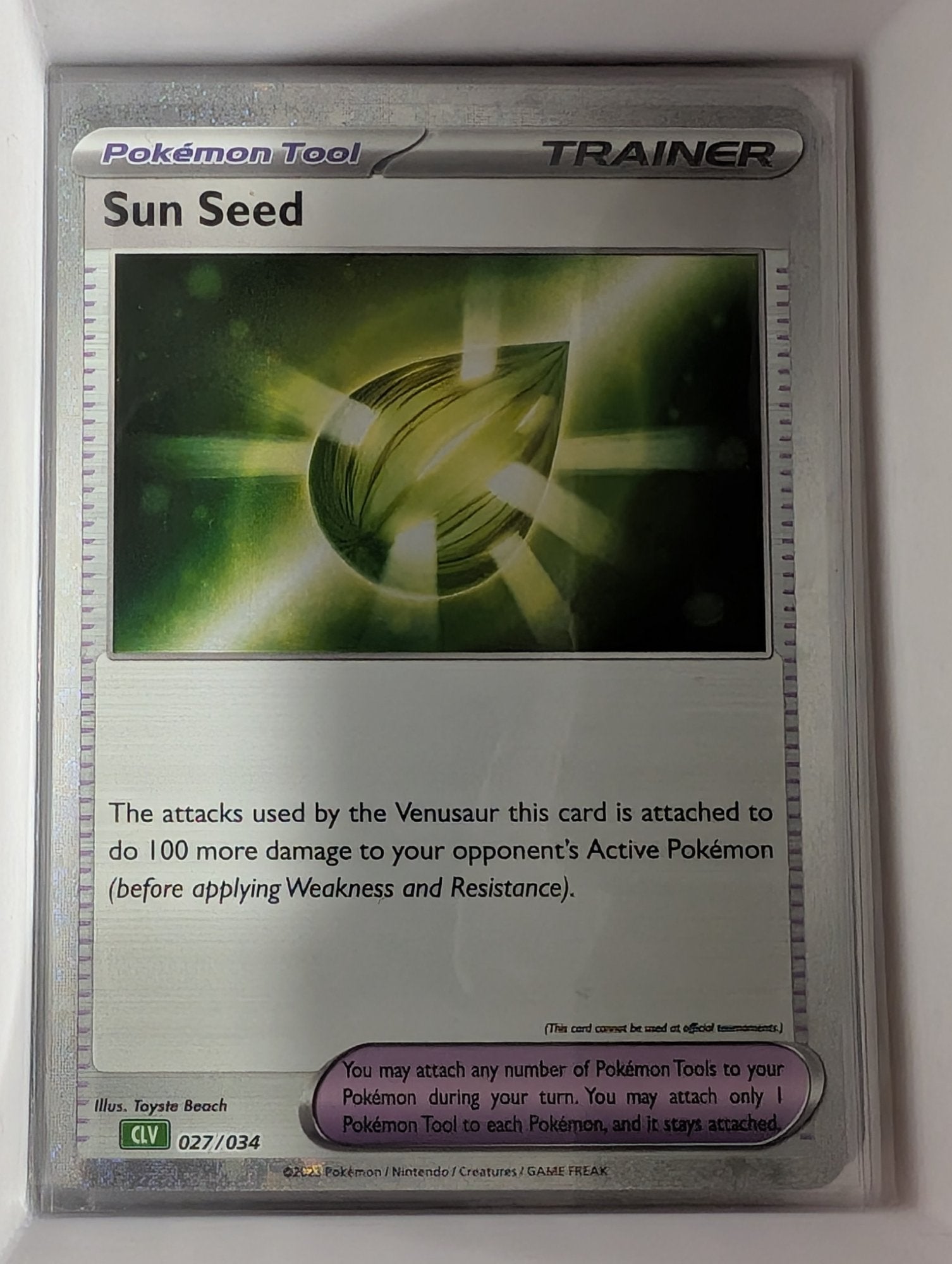 Image of Sun Seed Pokemon Trading Card Game ClassicVenusaur (CLV) #027