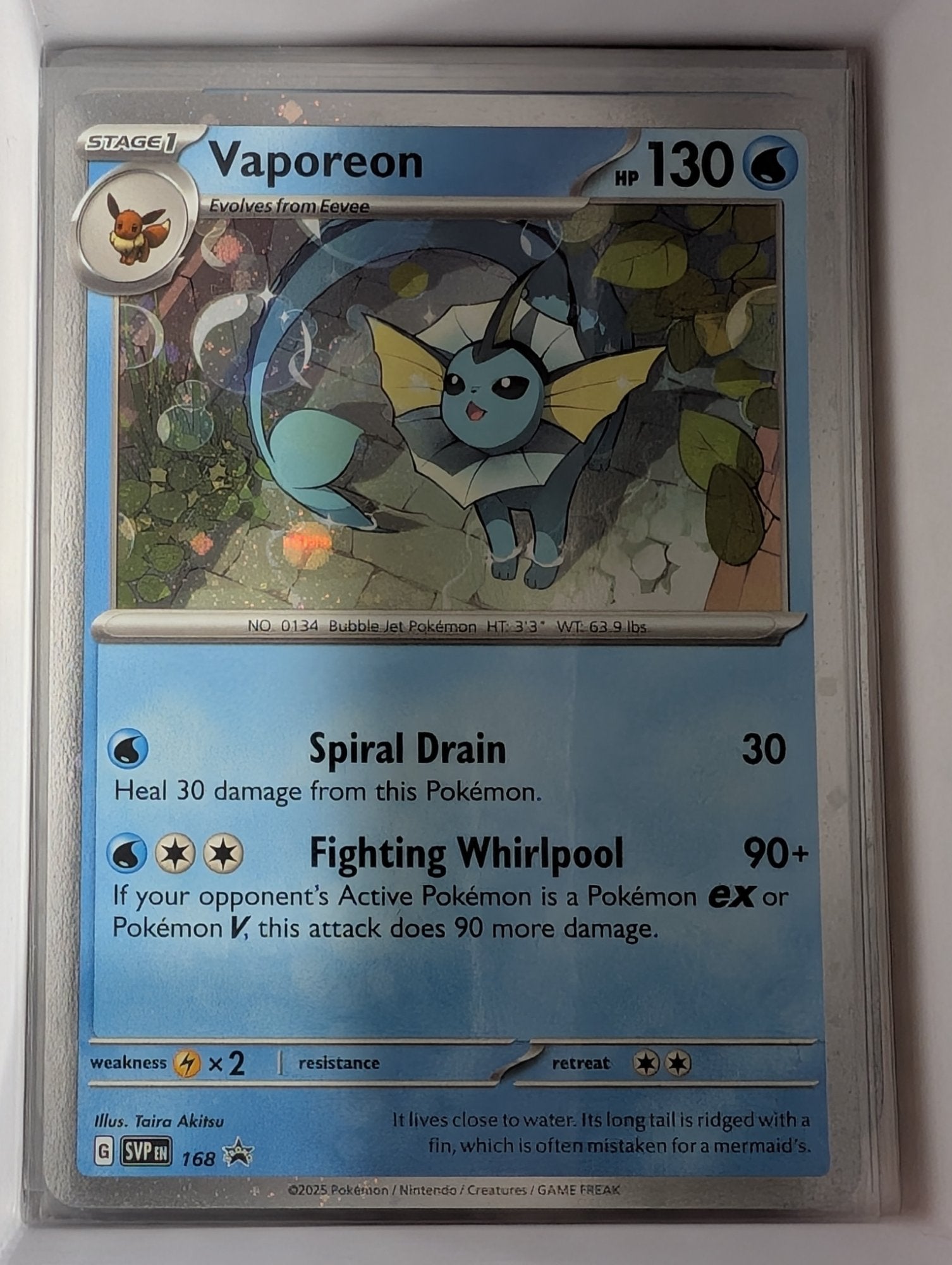 Image of Vaporeon Scarlet and Violet Promos (svp) #168
