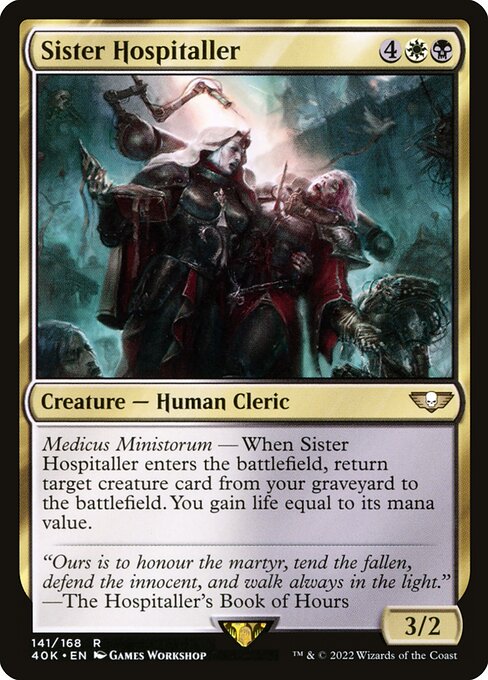 Image of Sister Hospitaller Warhammer 40,000 Commander (40k) #141
