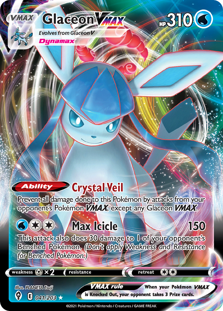 Glaceon VMAX #41 Evolving Skies en