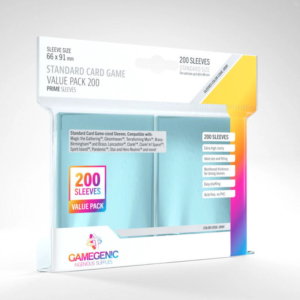 Gamegenic Prime - Standard Card Game Sleeve Value Pack 200