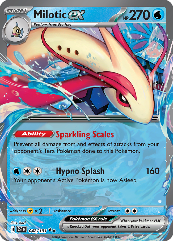 Milotic ex #42 Surging Sparks en