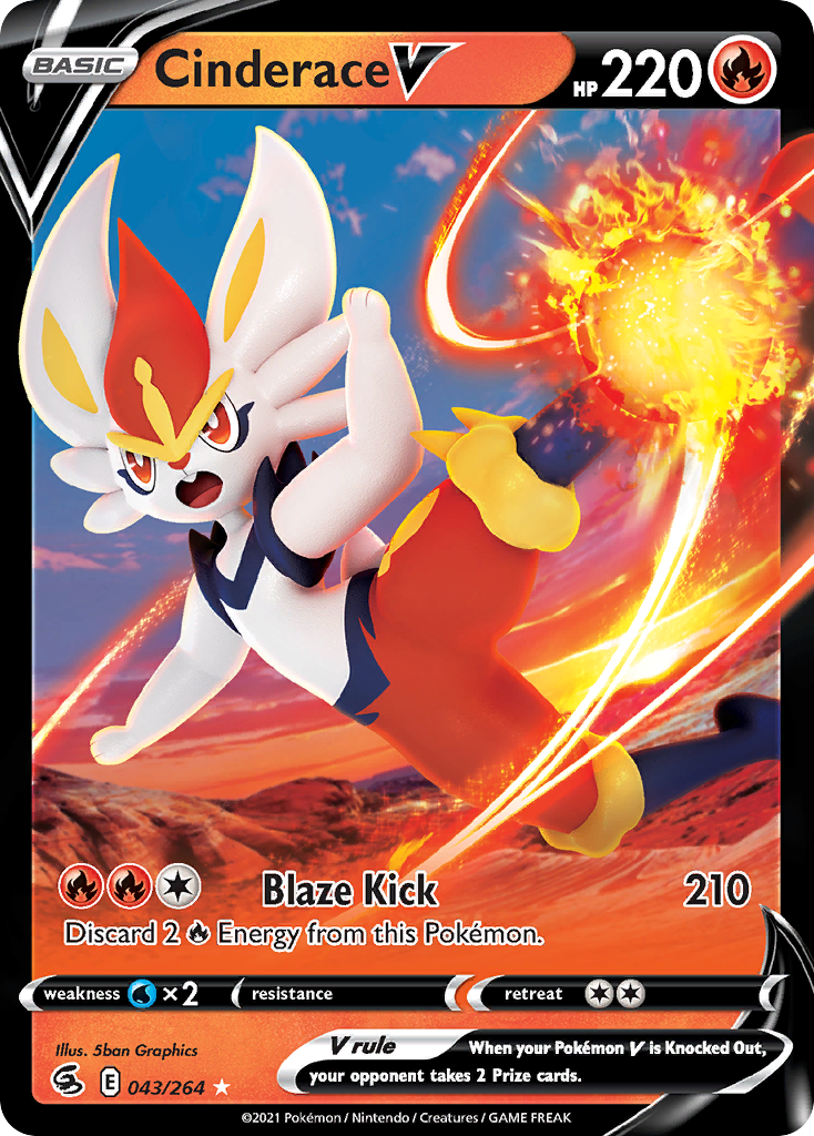 Cinderace V #43 Fusion Strike en
