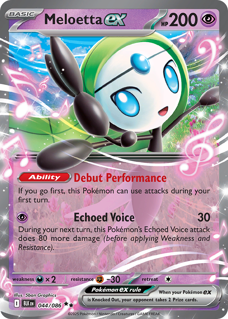 Meloetta ex #44 Black Bolt en