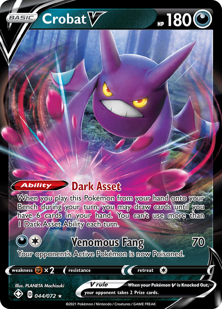 Crobat V #44 Shining Fates en