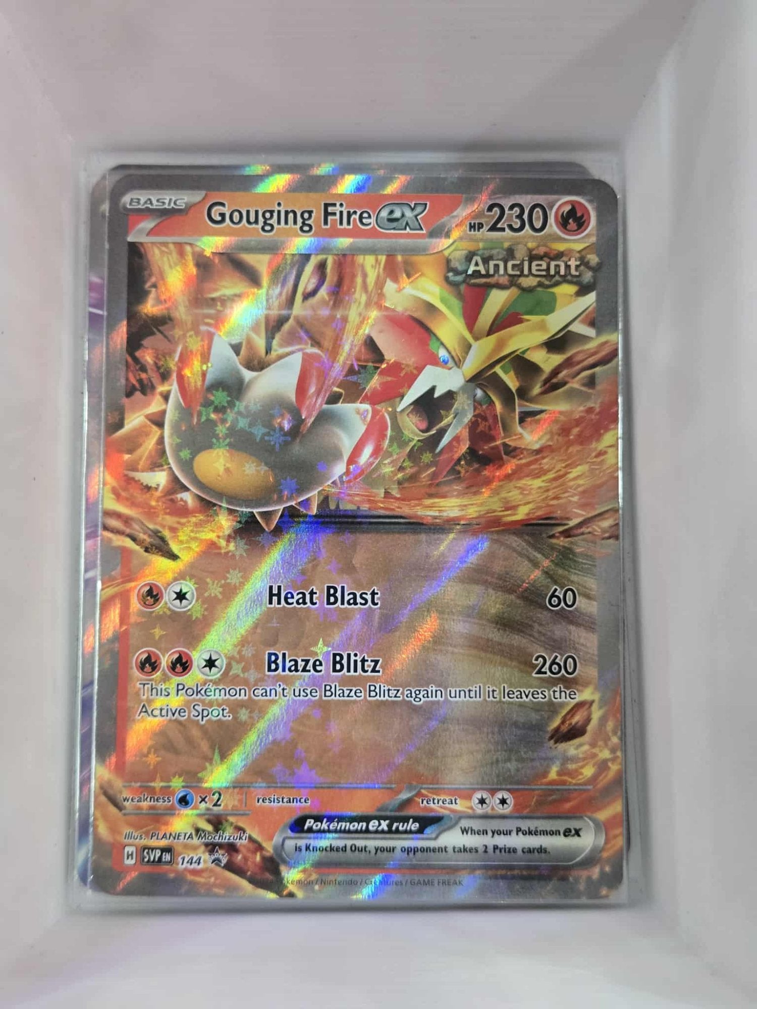 Image of Gouging Fire ex Scarlet and Violet Promos (svp) #144