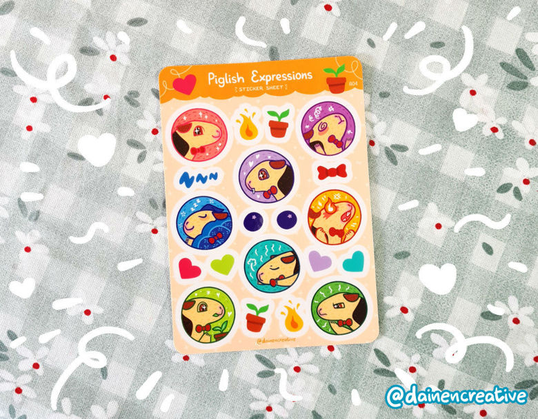 Artist Series - Large Sticker Sheet - Dainencreative - Pop Culture Larrikin 