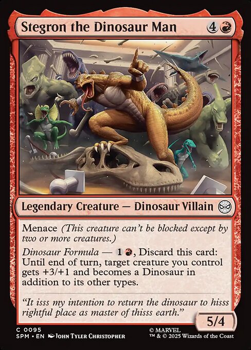 Stegron the Dinosaur Man