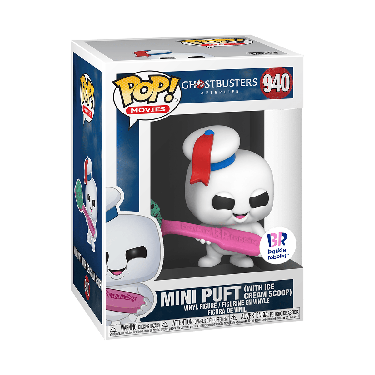 Funko Pop! Ghostbusters: Afterlife - Mini Puft with Ice Cream Scoop (Special Edition) #940 in window box