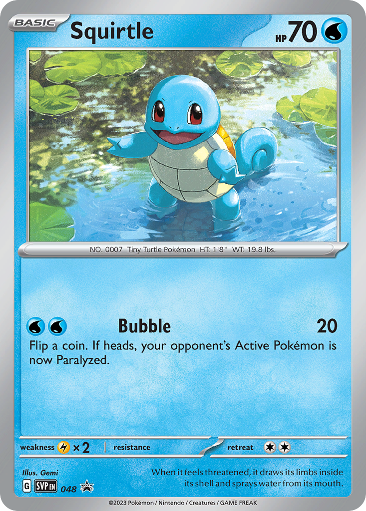 Squirtle #48 Scarlet & Violet Promos en