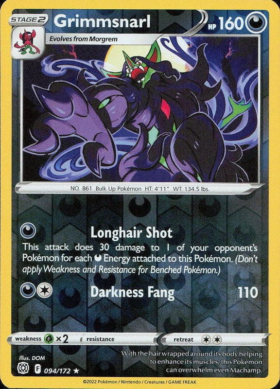 Grimmsnarl #94 reverse_holo Brilliant Stars en