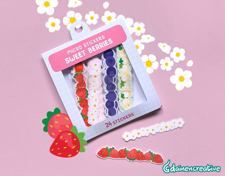 Artist Series - Micro Stickers Sweet Berries - Dainencreative