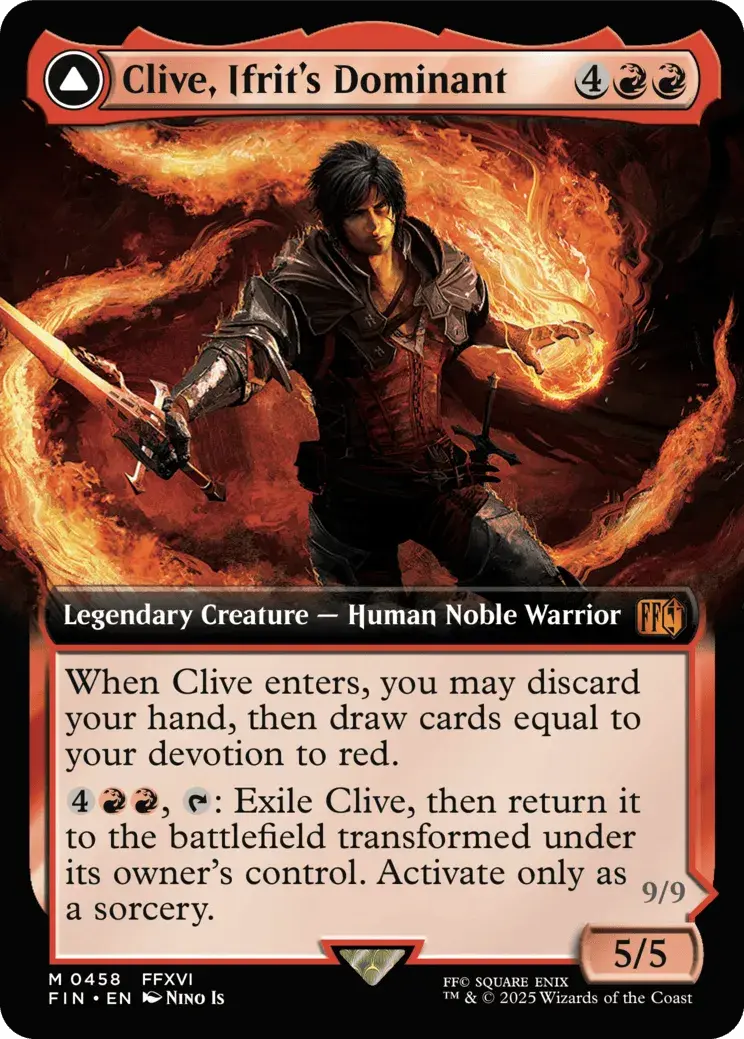 Image of Clive, Ifrit's Dominant Final Fantasy - 458 - MTG C-AC - Foil/Holo