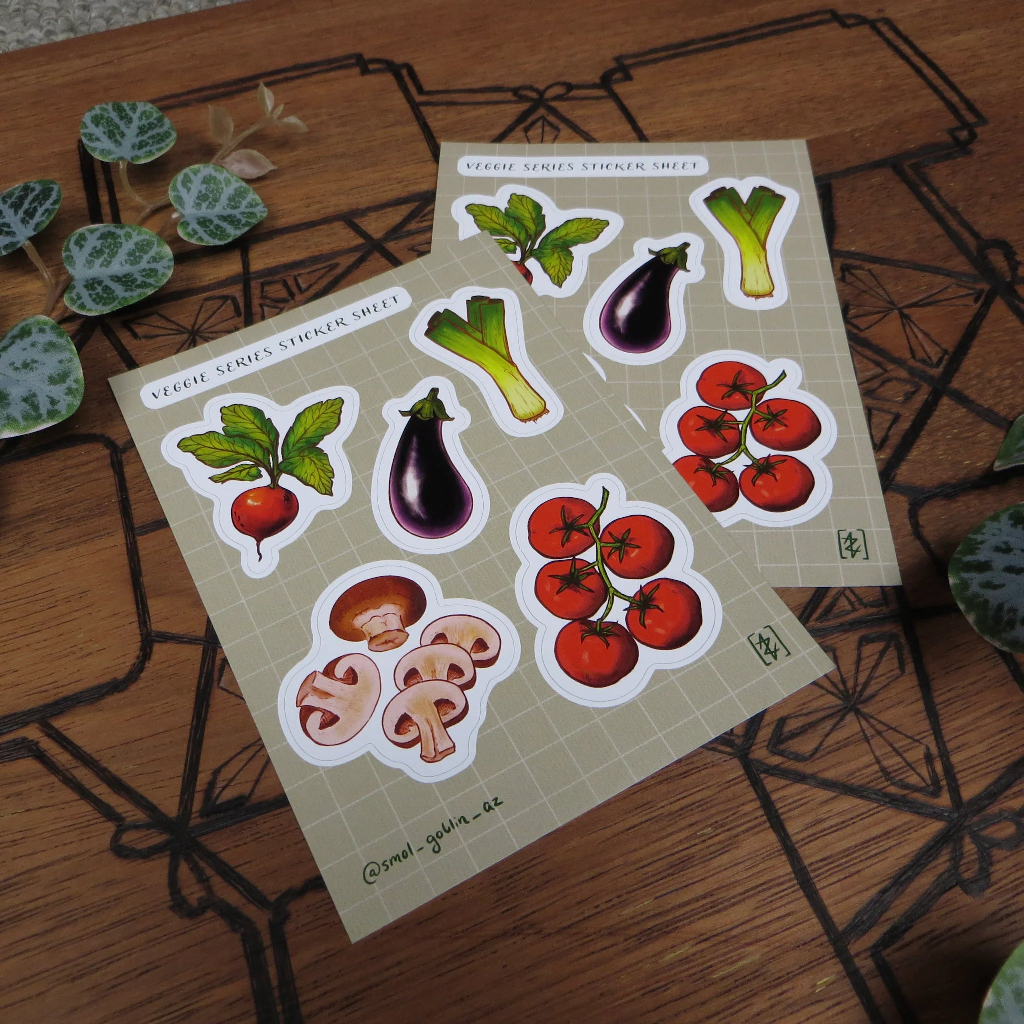 Veggie Series Sticker Sheet - The Murmuring Mystic