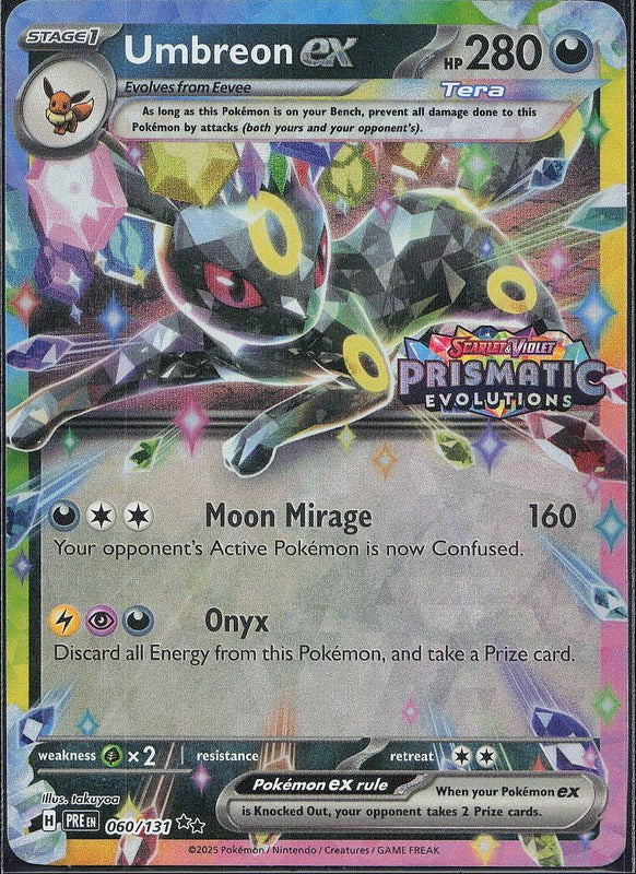 Umbreon ex #60 Prismatic Evolutions Stamp Prismatic Evolutions en
