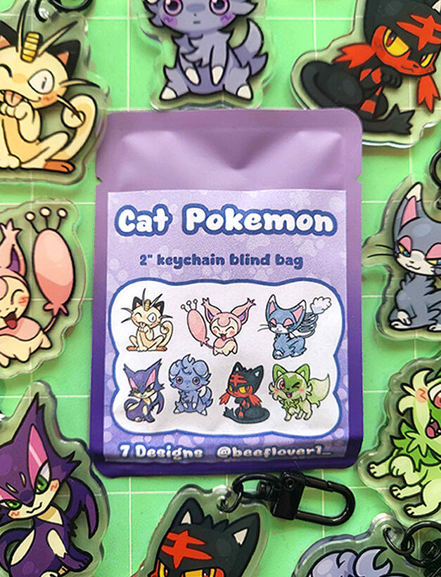 Cat Pokemon Blind bag - @beeflover1_ - Local Artist