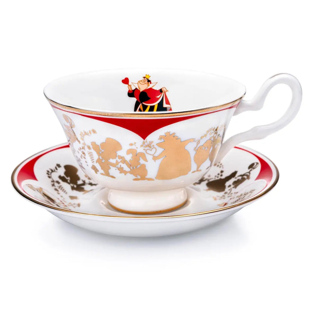Alice In Wonderland - Queen Of Hearts - Cup & Saucer - The English Ladies Co - official extra