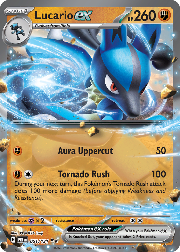 Lucario ex #51 Prismatic Evolutions en