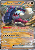 Great Tusk ex #53 Scarlet & Violet Paldean Fates en