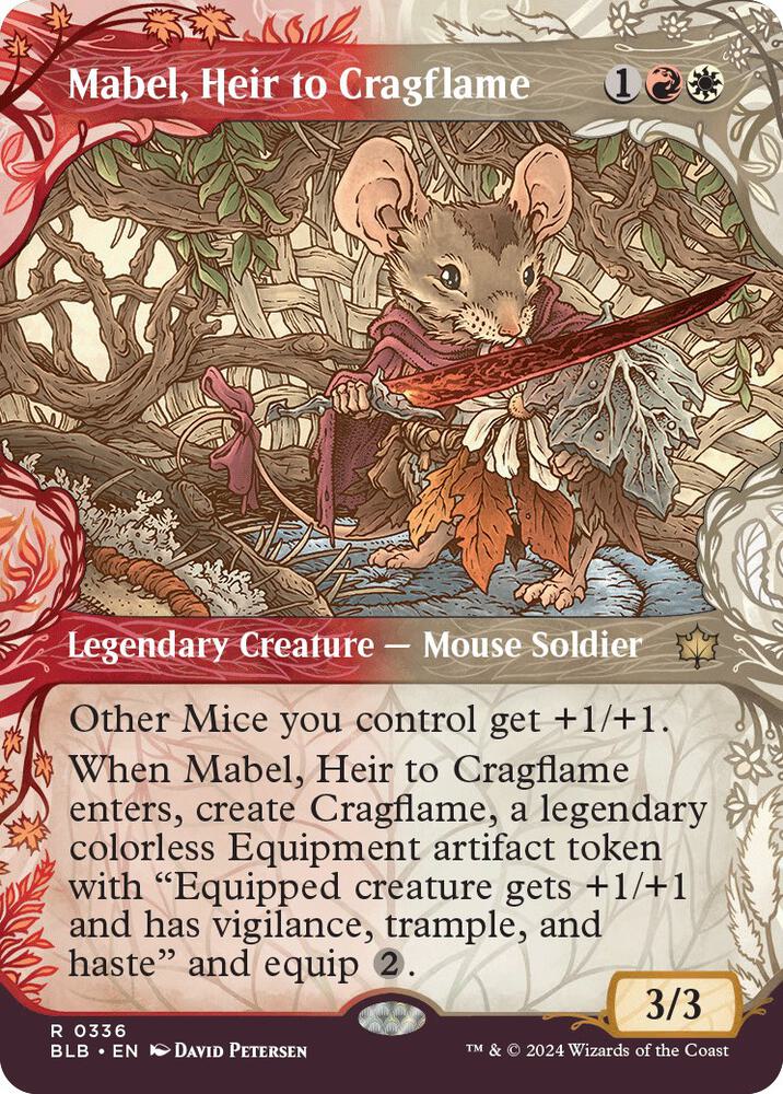 Mabel, Heir to Cragflame Bloomburrow - Foil (Showcase) 336 -  PCL