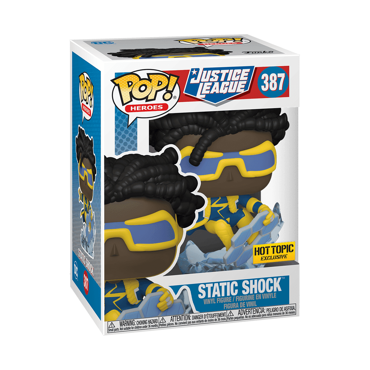 Funko Pop! DC - Static Shock #387 in window box