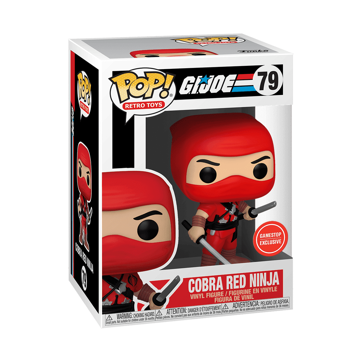 Funko Pop! G.I. Joe - Cobra Red Ninja #79 in window box