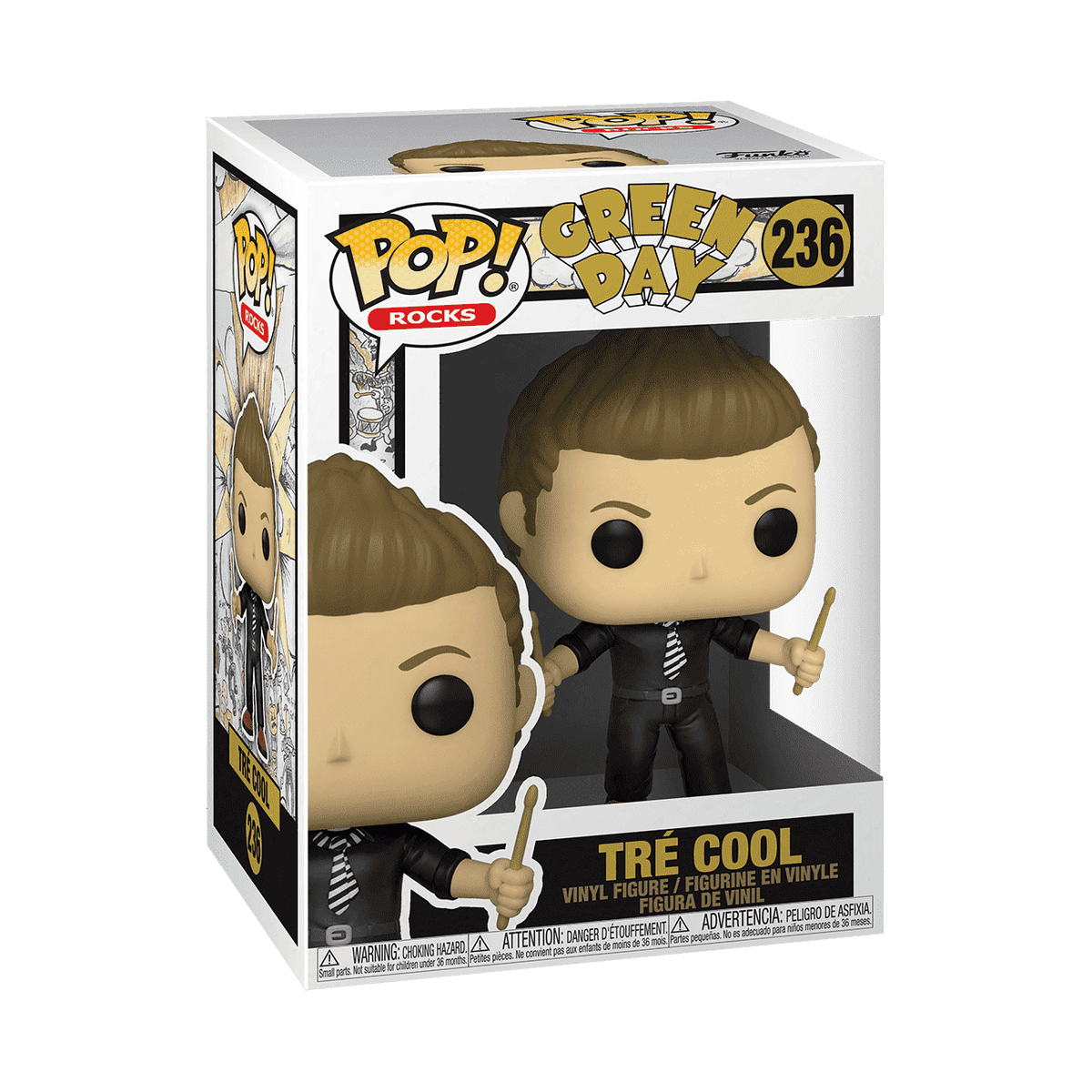 Funko Pop! Green Day - Tré Cool #236 in window box