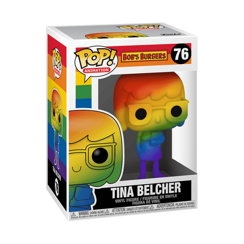Funko Pop! Bob's Burgers - Tina Belcher (Rainbow Pride) #76 in window box
