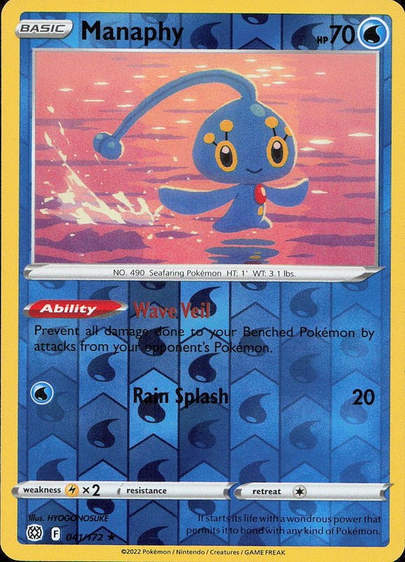Manaphy #41 reverse_holo Brilliant Stars en