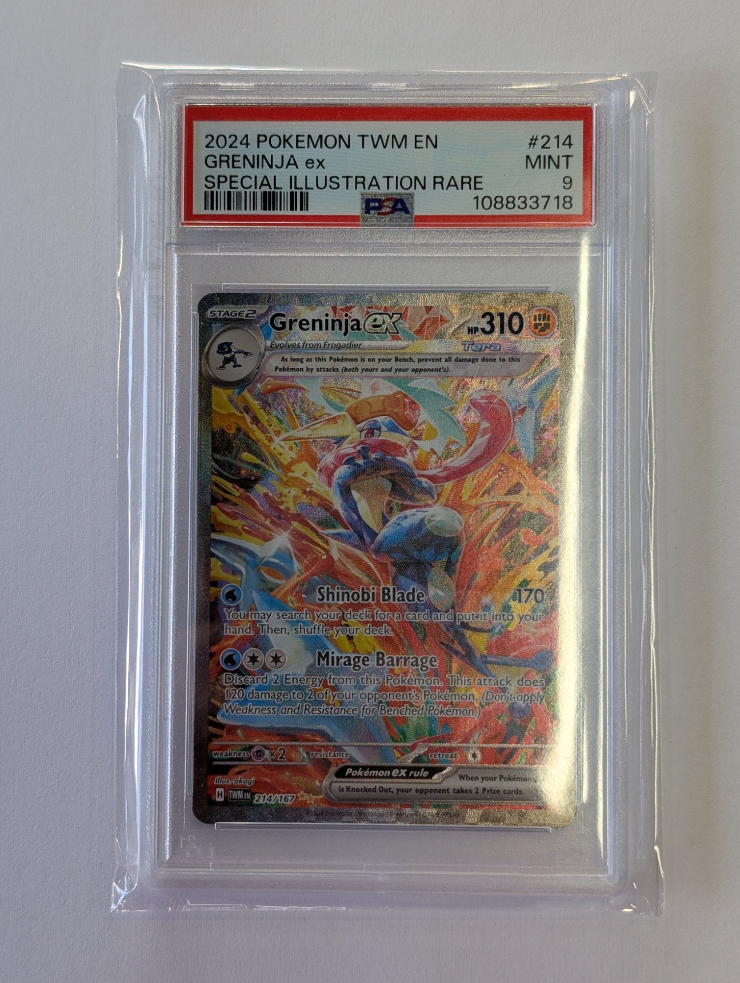 Image of Greninja ex Twilight Masquerade (TWM) #214