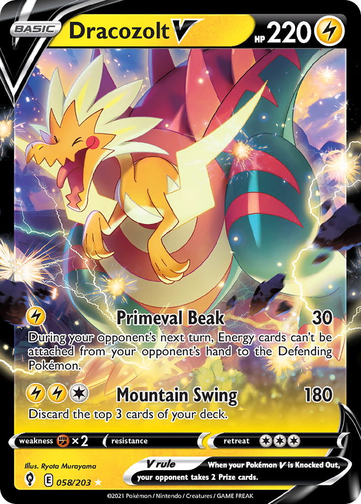 Dracozolt V #58 Evolving Skies en