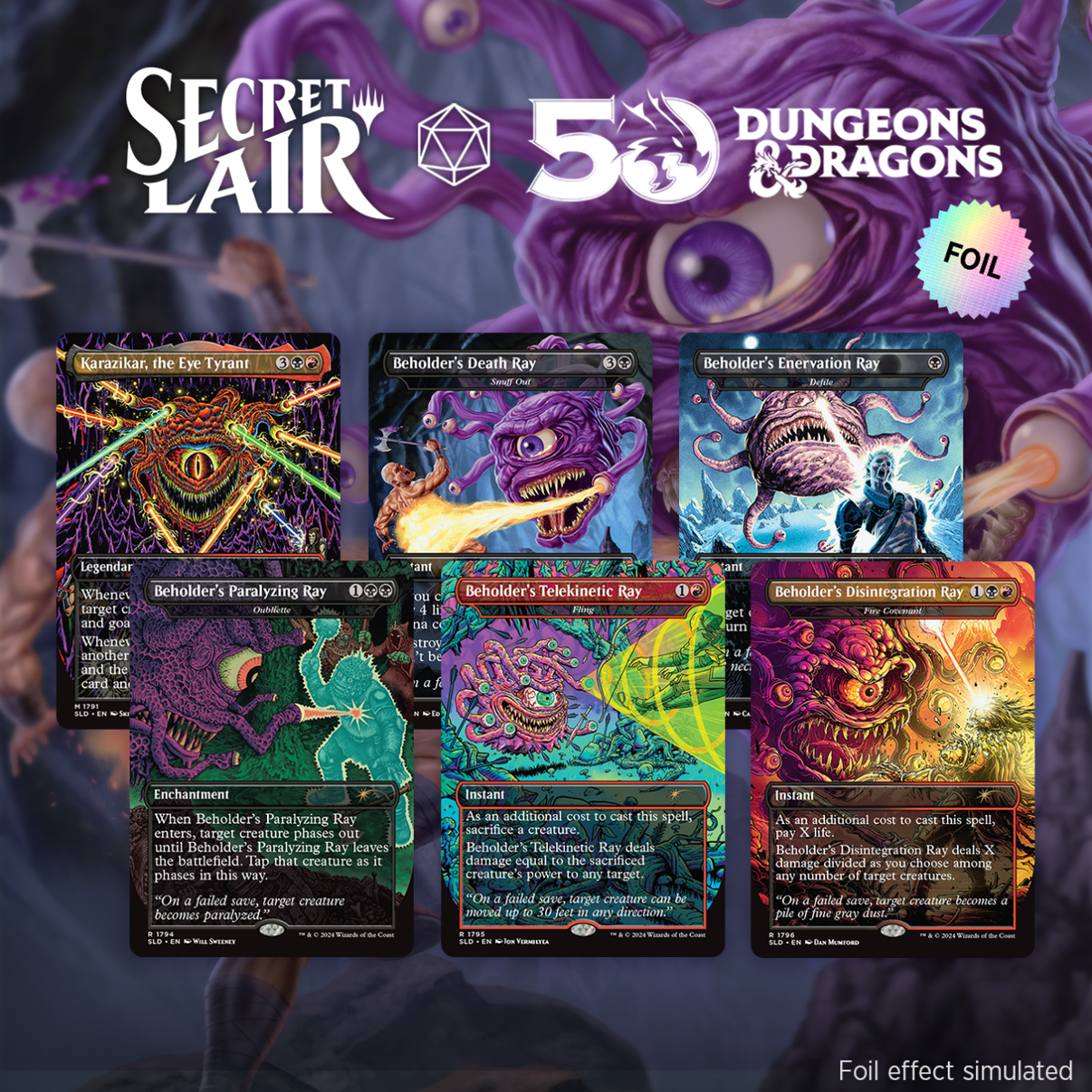 Secret Lair x Dungeons & Dragons®: Death Is in the Eyes of the Beholder II MTG - Pop Culture Larrikin 
