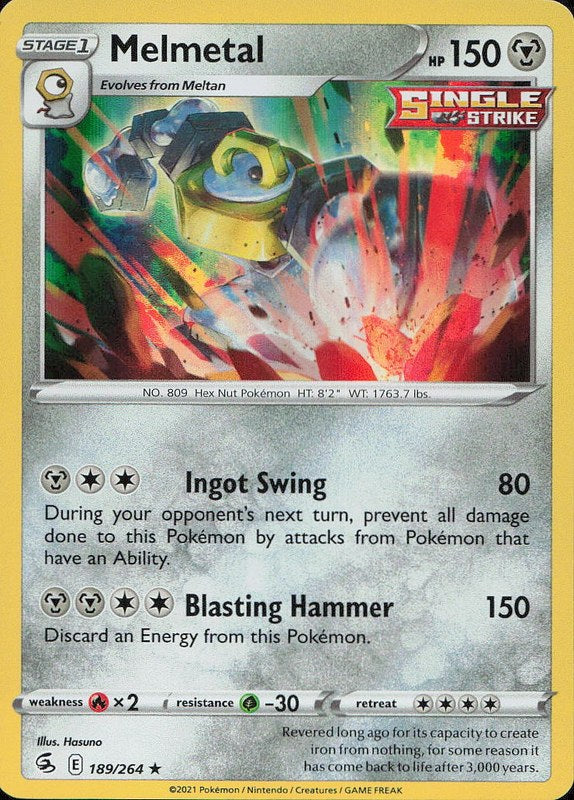 Melmetal #189 Holo Fusion Strike en