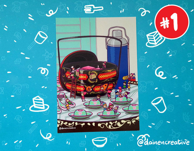 Artist Series - Postcard Set 5pk - Dainencreative - Pop Culture Larrikin 