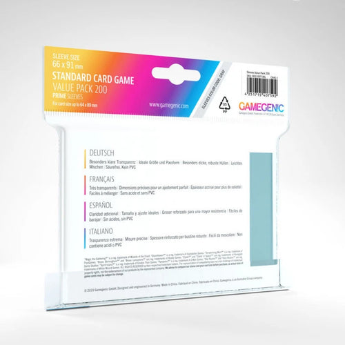 Image of Gamegenic Prime - Standard Card Game Sleeve Value Pack 200 - Pop Culture Larrikin 