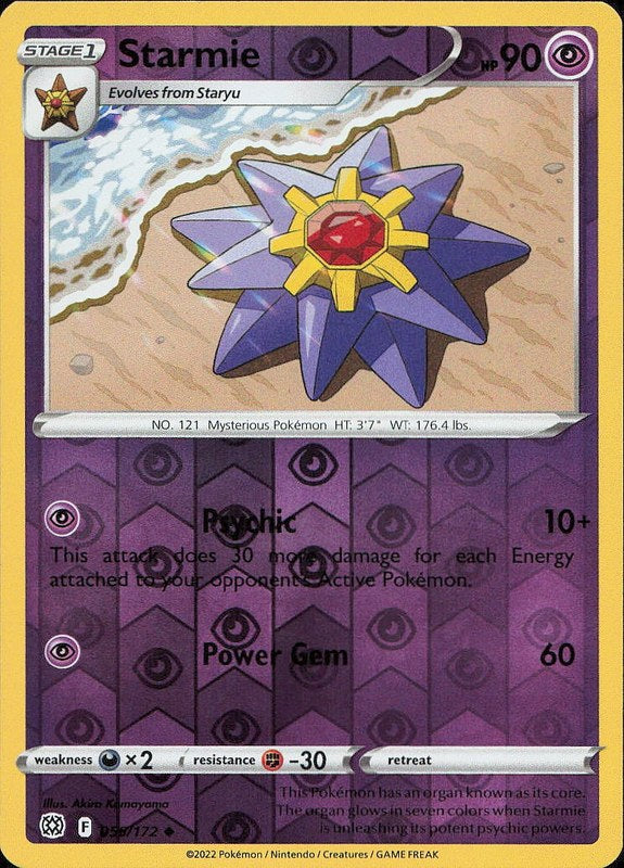 Starmie #55 reverse_holo Brilliant Stars en